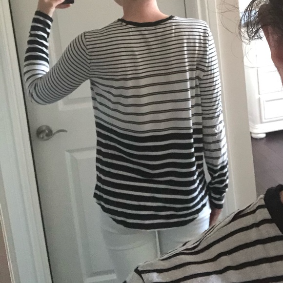 Vince striped long sleeve shirt minimalist - Picture 5 of 9